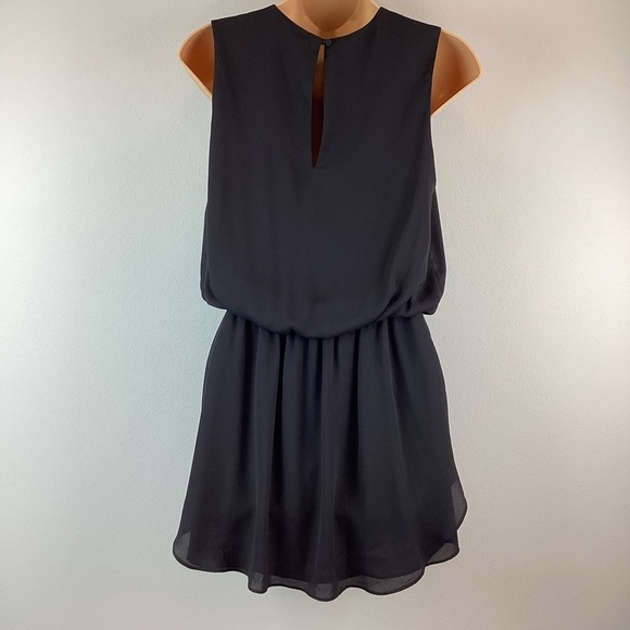 NWT Krista Revolve Black Flounce Sleeveless Classic Mini Dress | XS - Picture 2 of 10